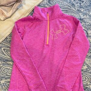 Under Armour Vibrant Pink Half-Zip Pullover